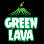 green lava banner